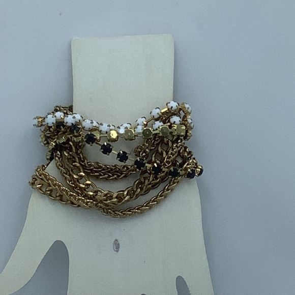 Multi Layered Bead and Chain Necklace and Bracelet Set - Picture 6 of 8